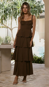 Odilia Maxi Dress - Chocolate