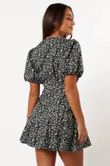 Kenn Wrap Mini Dress - Indigo Vanilla