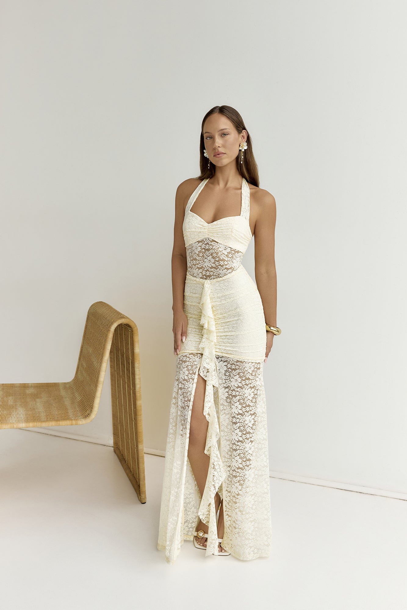 Annika Maxi Dress - Lemon